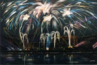 [:fr]2128 - Feu d'artifice - Acrylique - 92x65cm [:en]2128 - Fireworks - Acrylic - 92x65cm